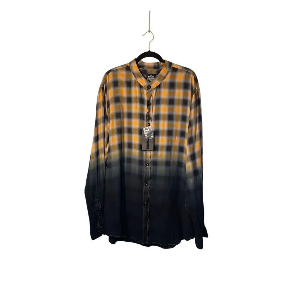 NWT rawgear men’s hombre button-down long sleeve shirt, 2XL